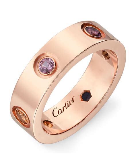 cartier love rings rose gold.